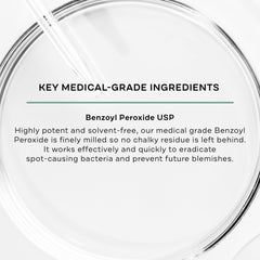 Replenix blemish clarity gel highlighting smoother texture.
