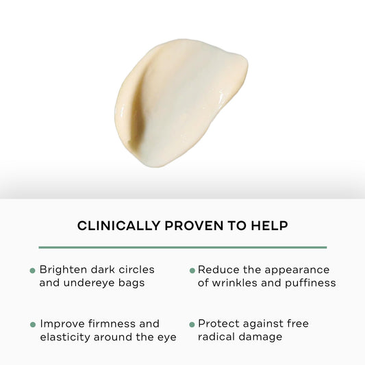 Replenix Brightening Eye Cream pump dispenses a small amount for under-eye hydration