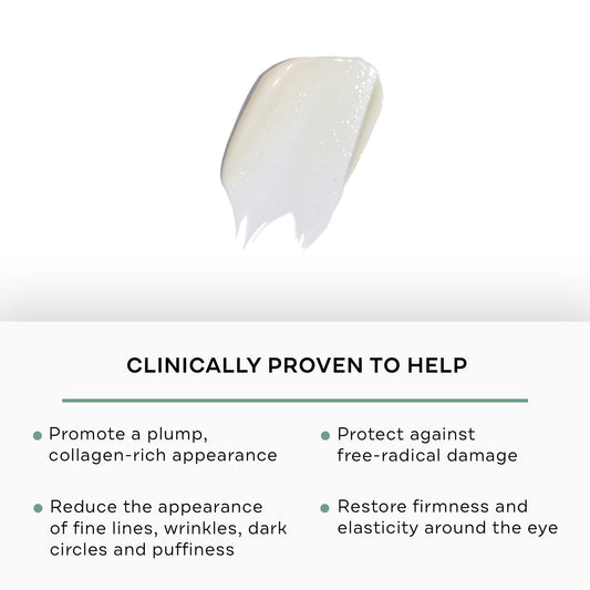 Replenix eye cream pump and bottle for easy daily application.