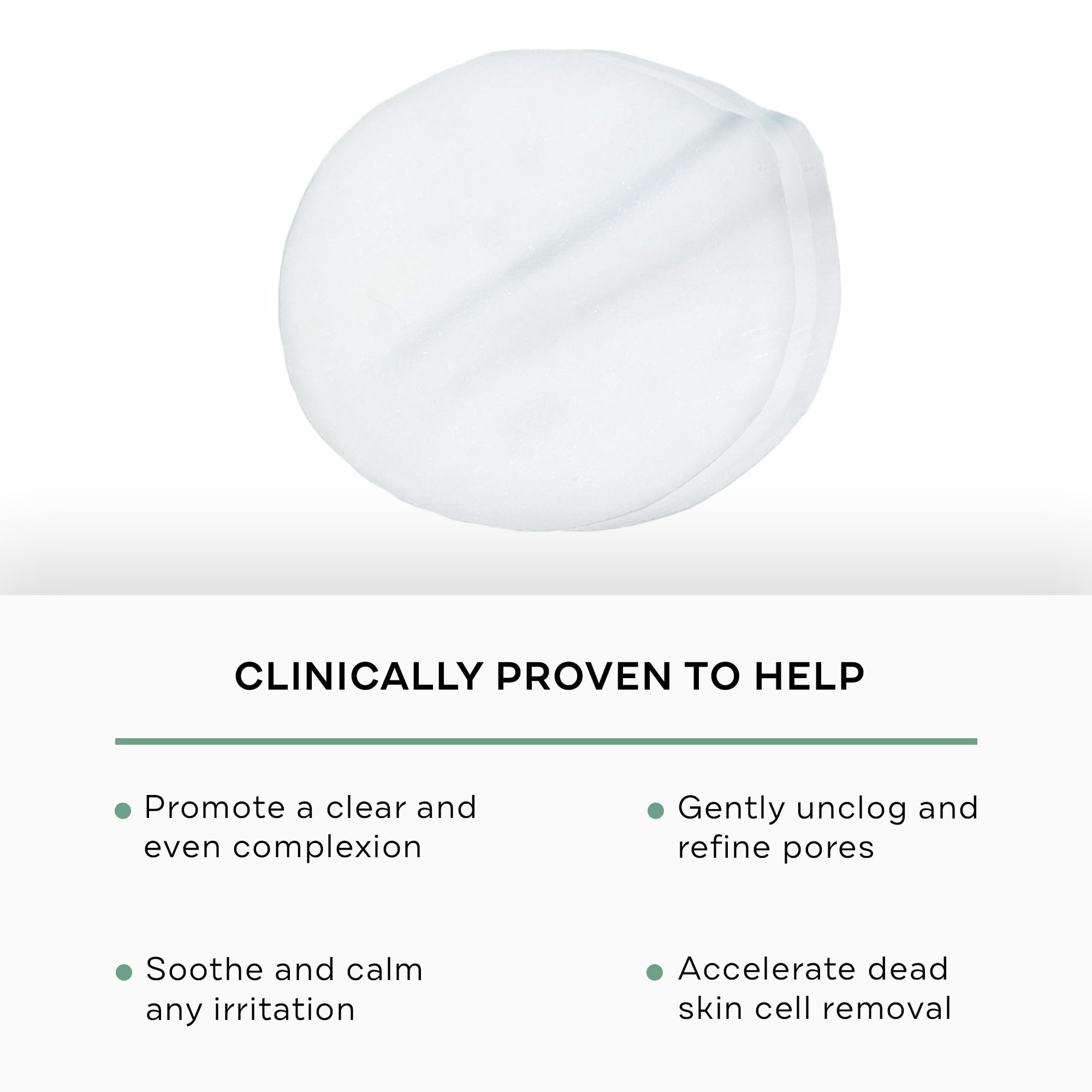 Replenix Gly-Sal pads close-up label highlighting 10% glycolic and 2% salicylic acid.