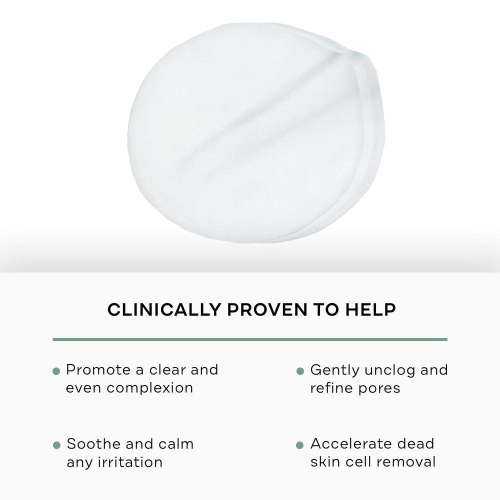 Replenix Gly-Sal pads close-up label highlighting 10% glycolic and 2% salicylic acid.