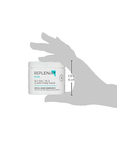 Replenix Gly-Sal pad demonstrating subtle clarity and refined pores.