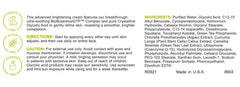 Replenix Glycolic Acid 10% cream texture on skin for smooth, hydrated finish