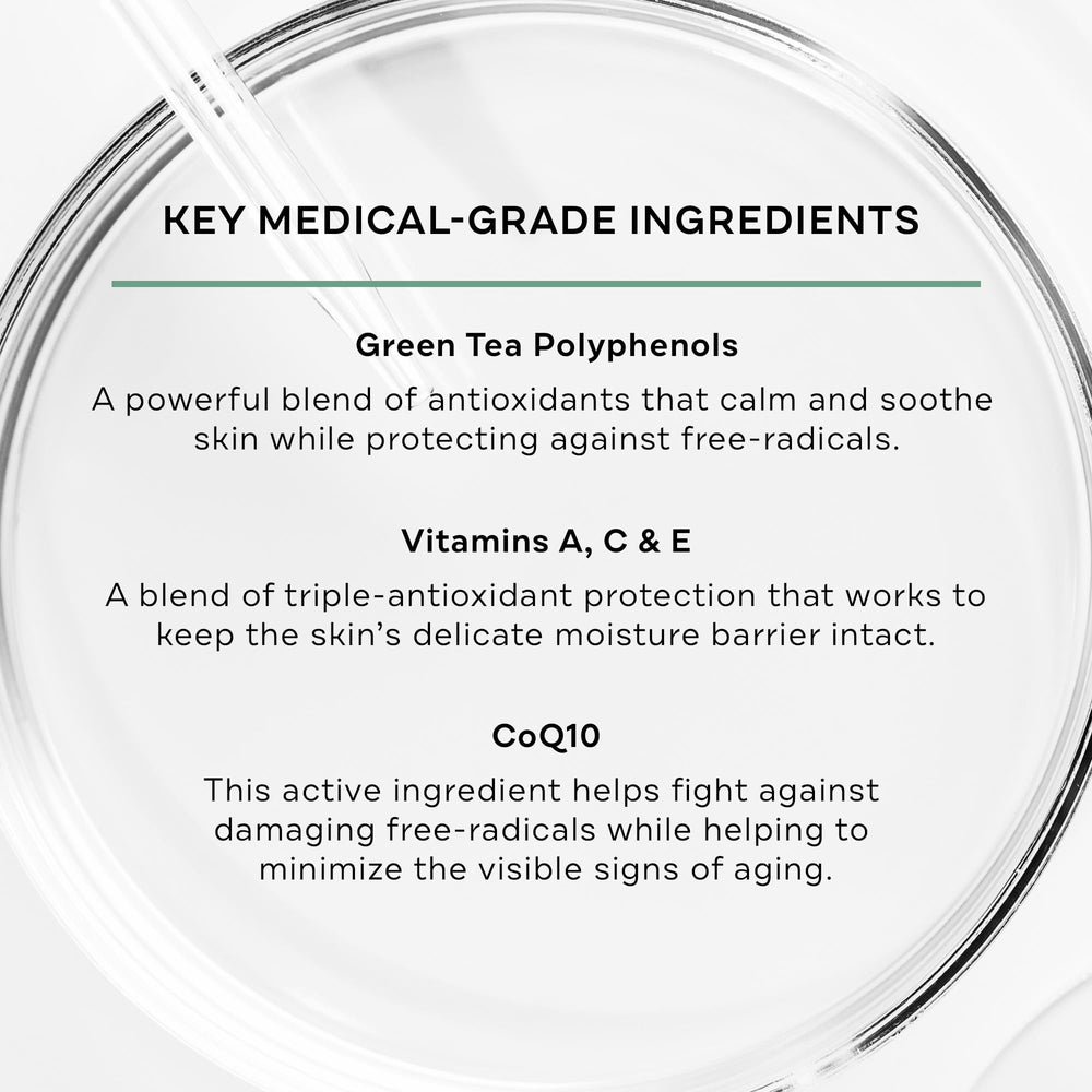 Creamy texture of Replenix Green Tea Gentle Cleanser feels soothing on skin.