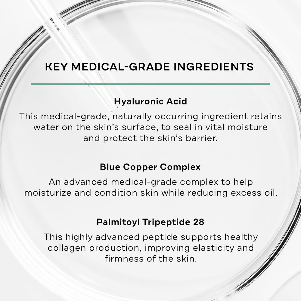 Replenix Pure Hydration texture close-up shows smooth lightweight serum