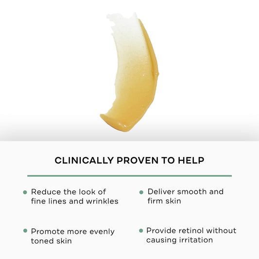 Replenix Retinol 5X pump demonstrates easy, mess-free application for mature skin.