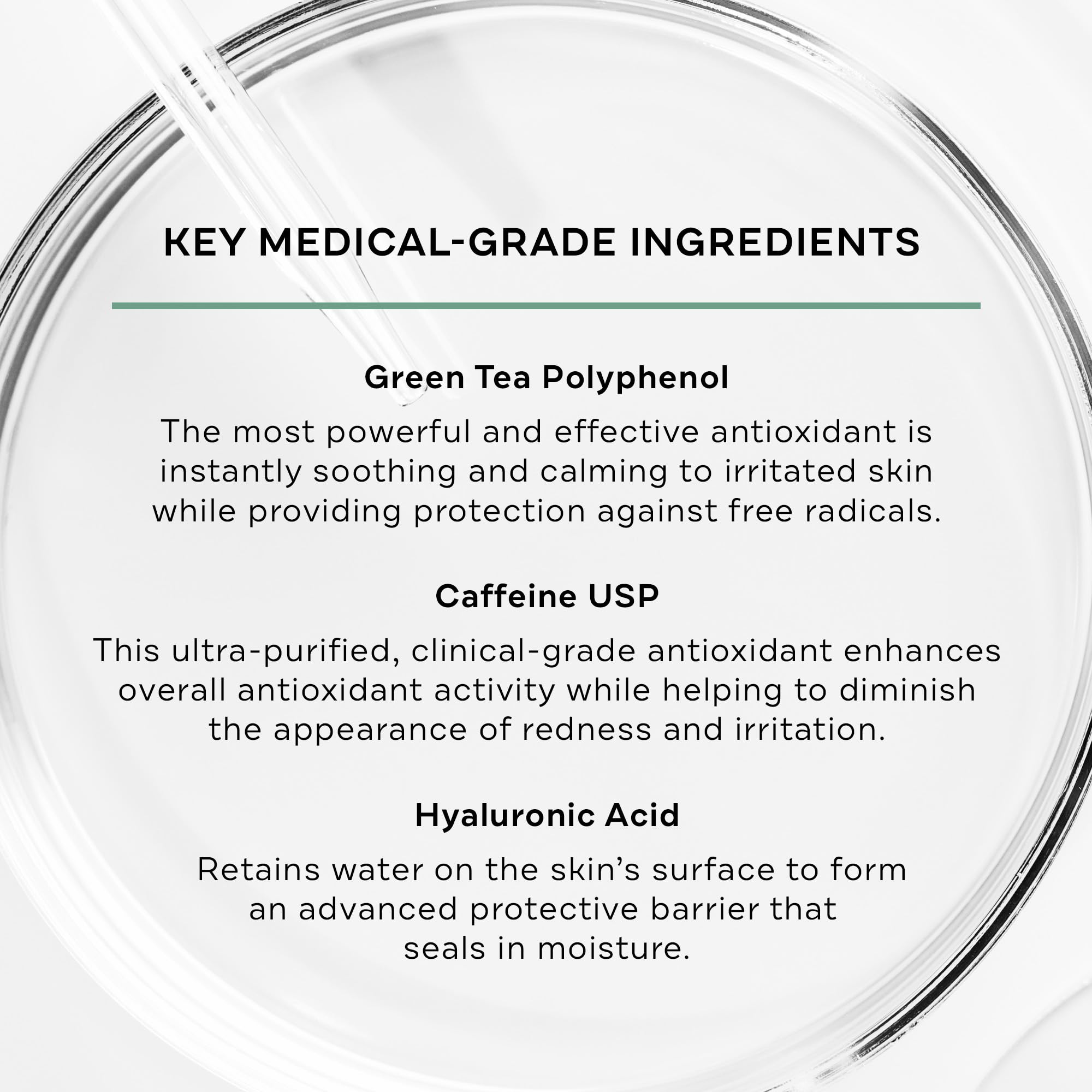 Replenix serum texture closeup showing lightweight hydration.