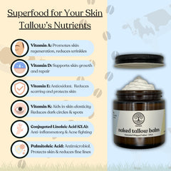 Reroot Organics Naked Tallow Balm may calm eczema-prone areas.