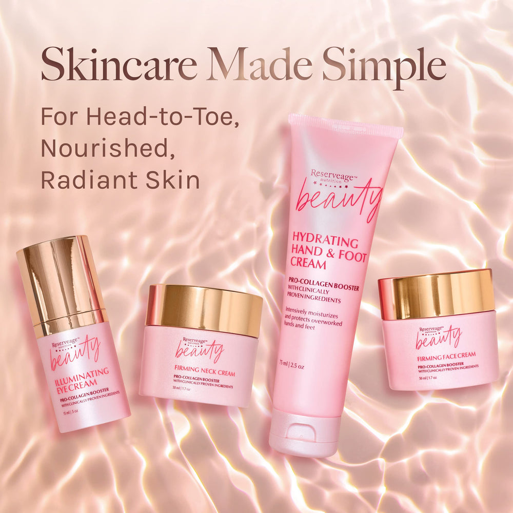 Elegant packaging on display for premium neck care routine