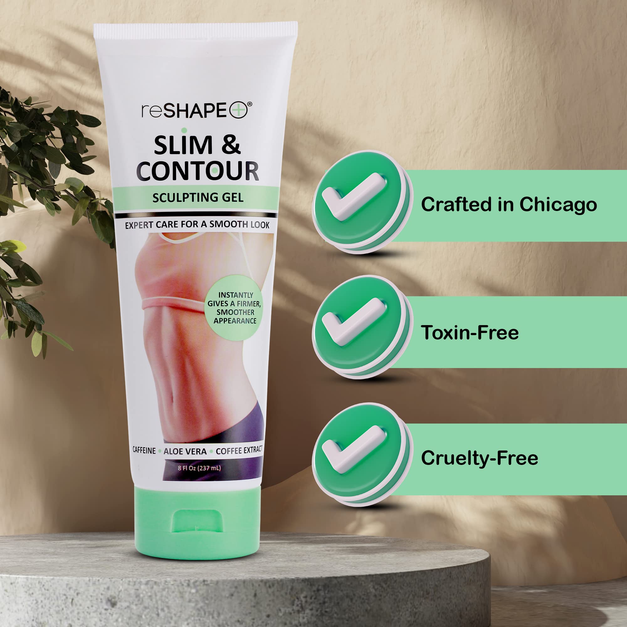 Reshape+ clean-label packaging close-up signals safe ingredients.