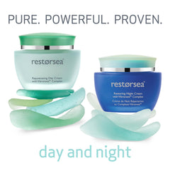 Restorsea Rejuvenating Day Cream clinical note image conveying tested skincare support