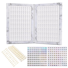 Restynic 240-nail-tips pack organized for easy color testing during client consultations.