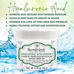 RESURRECTIONbeauty hydrated-looking skin after hyaluronic acid application