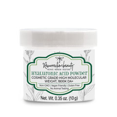RESURRECTIONbeauty pure hyaluronic acid powder jar ready for DIY hydration