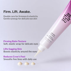 Returnu The Firm Eye Cream copper peptides illustration highlights anti-aging focus