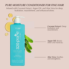 Rev320 320Pure Moisture Lock Conditioner creamy texture ready for smoothing.