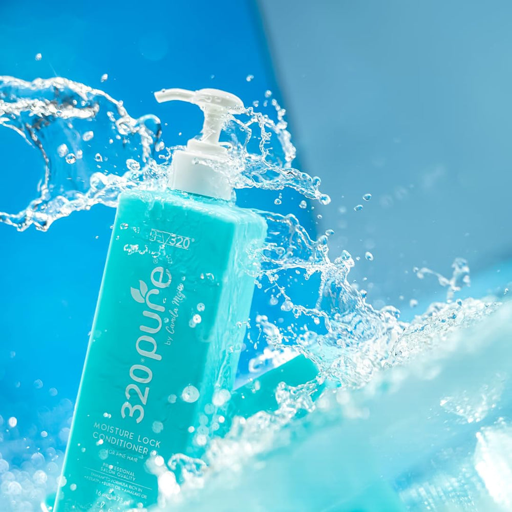 Rev320 320Pure Moisture Lock Conditioner ingredients like Buriti oil and aloe vera.