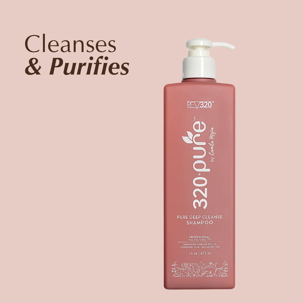 Rev320 Pure Deep Cleanse ingredients close-up: cayenne pepper and garlic for natural clarifying action