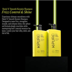 Rev320 Sleek N' Smooth keratin shampoo argan-oil-blend nourishes strands with premium hydration.