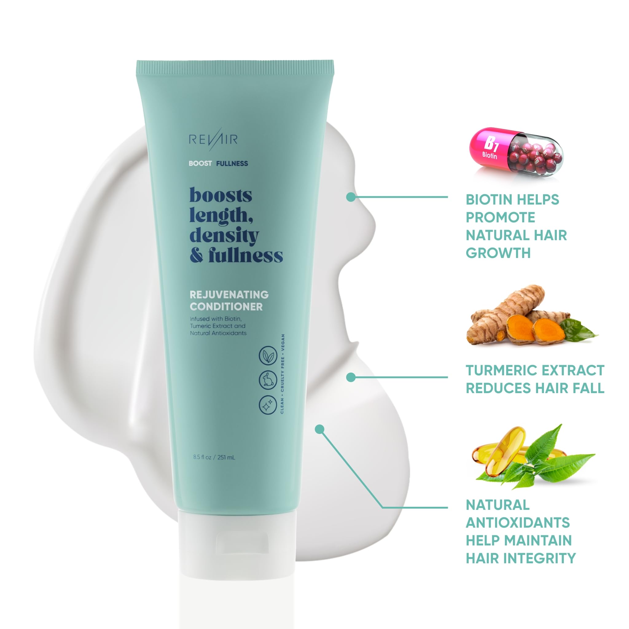 REVAIR Rejuvenating Conditioner pour shows easy application and smooth product flow