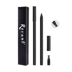 Revant Beauty Gel Eyeliner round tip closeup shows precise, smooth lines for mature eyes.