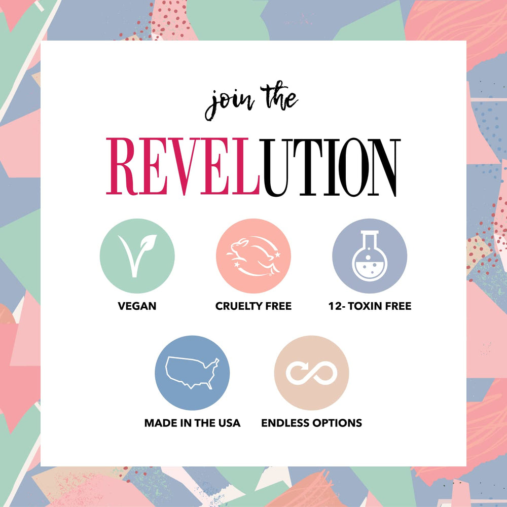 Revel Nail Dip Powder Starter Kit made in USA packaging