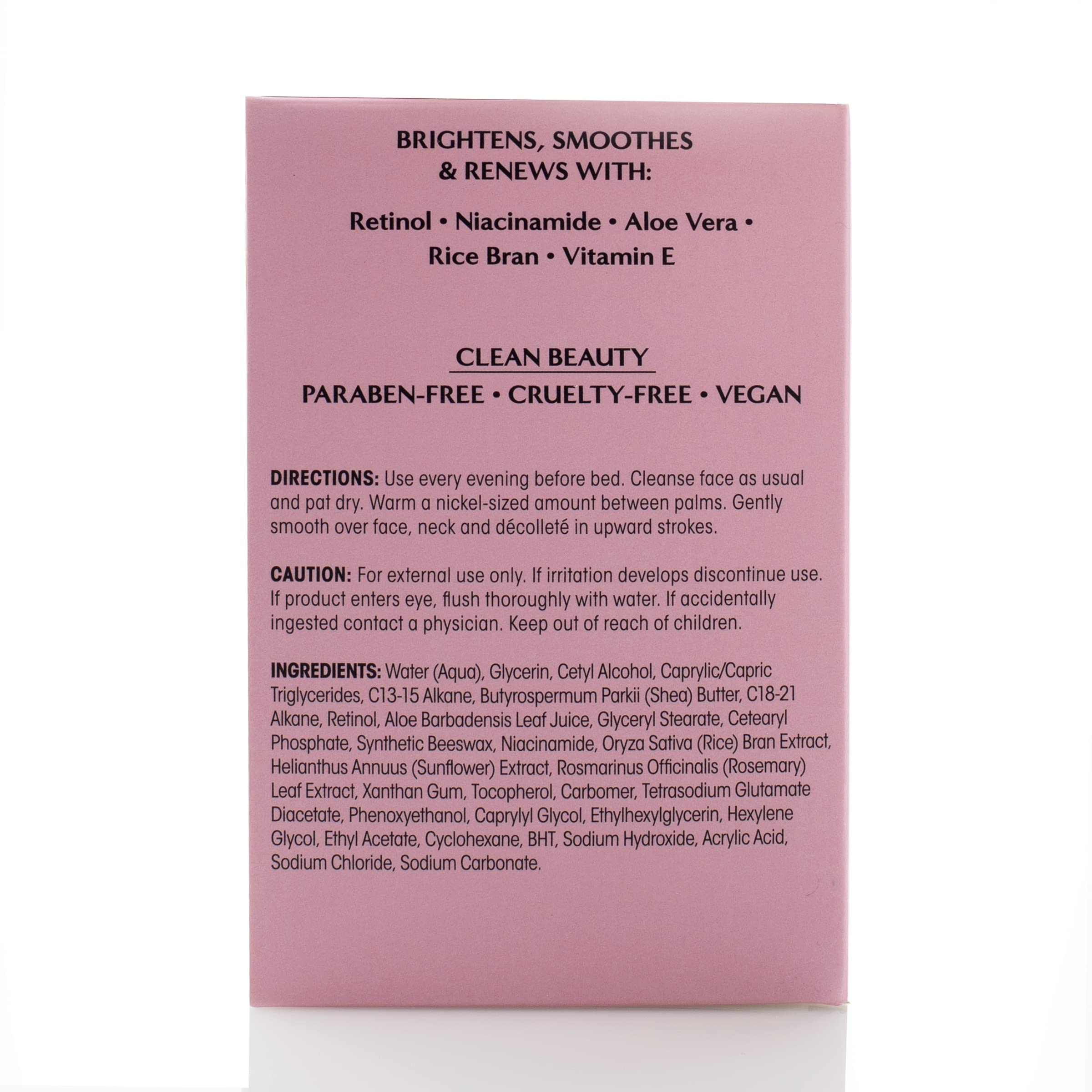 Reventin honey droplets emphasize hydration for firm, refreshed skin.
