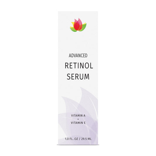 Applying Reviva Labs Advanced Retinol Serum to skin for smoother texture.