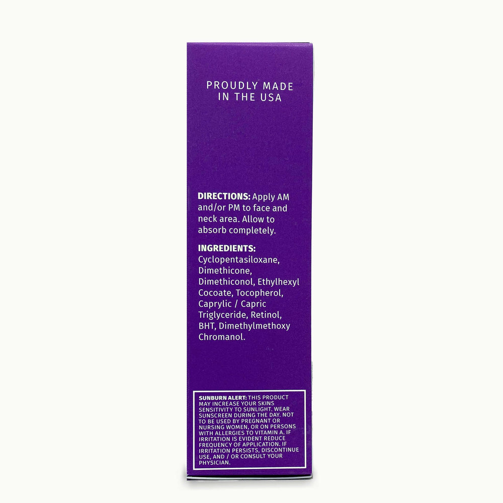 Reviva Labs serum ingredients graphic highlighting antioxidant support for radiant skin.