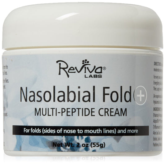 Reviva Labs Anti-Wrinkle Cream Peptides jar shows rich texture for nightly use