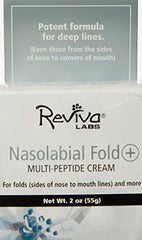 Label on Reviva Labs jar highlights peptide formula for skincare rituals