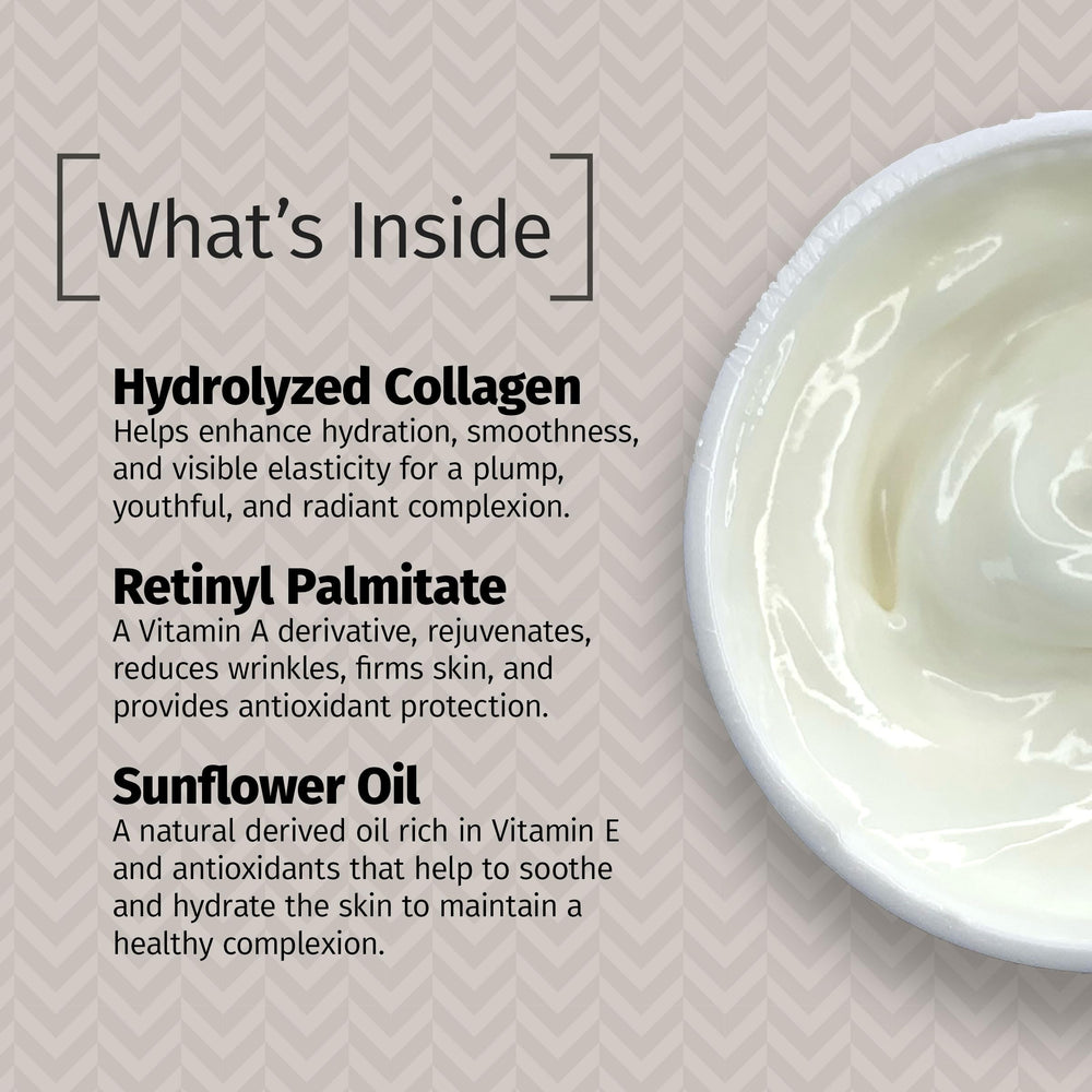 Reviva Labs Collagen Night Cream with natural oils and ingredients.
