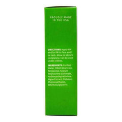 Applying Reviva Labs DMAE Firming Fluid from the bottle demonstrates ease of use.