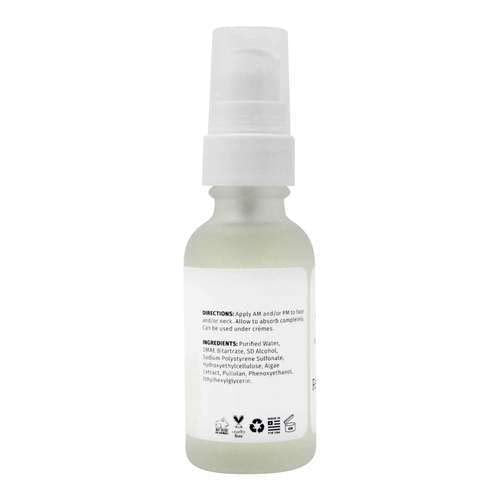 Packaging of Reviva Labs DMAE Firming Fluid on display.