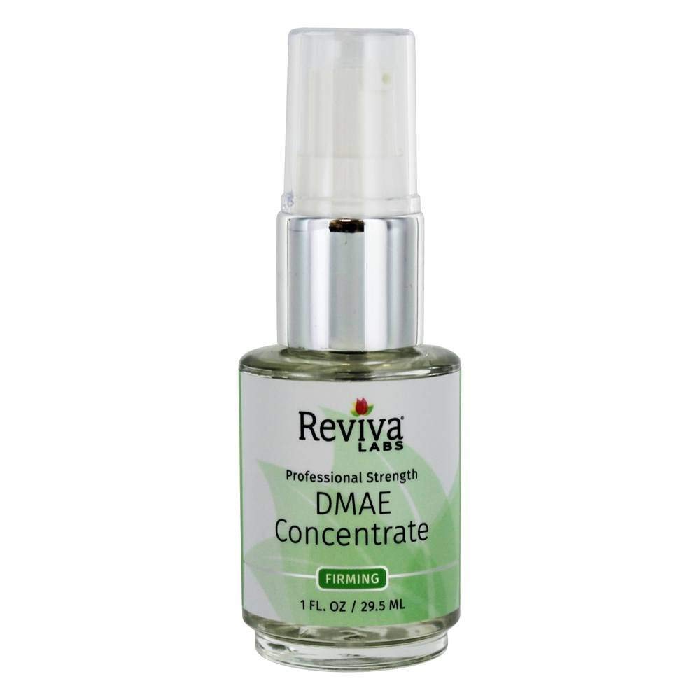 Travel-friendly Reviva Labs DMAE Firming Fluid bottle.