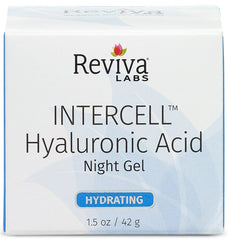 Reviva Labs Intercell Night Gel bottle closeup for hydration