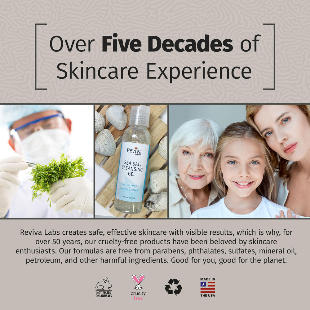 Reviva Labs Sea Salt Face Wash skincare consultation teaser enhances routine choices
