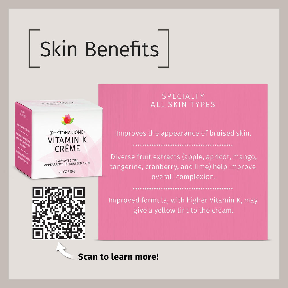 Soybean oil nourishment from Reviva Labs Vitamin K Creme for the skin
