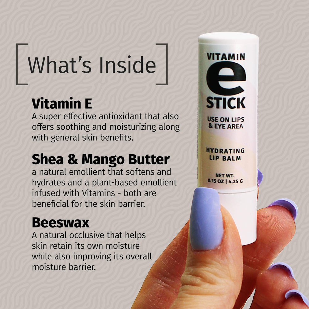 Display featuring Reviva Labs Vitamin E Stick pack of 12.