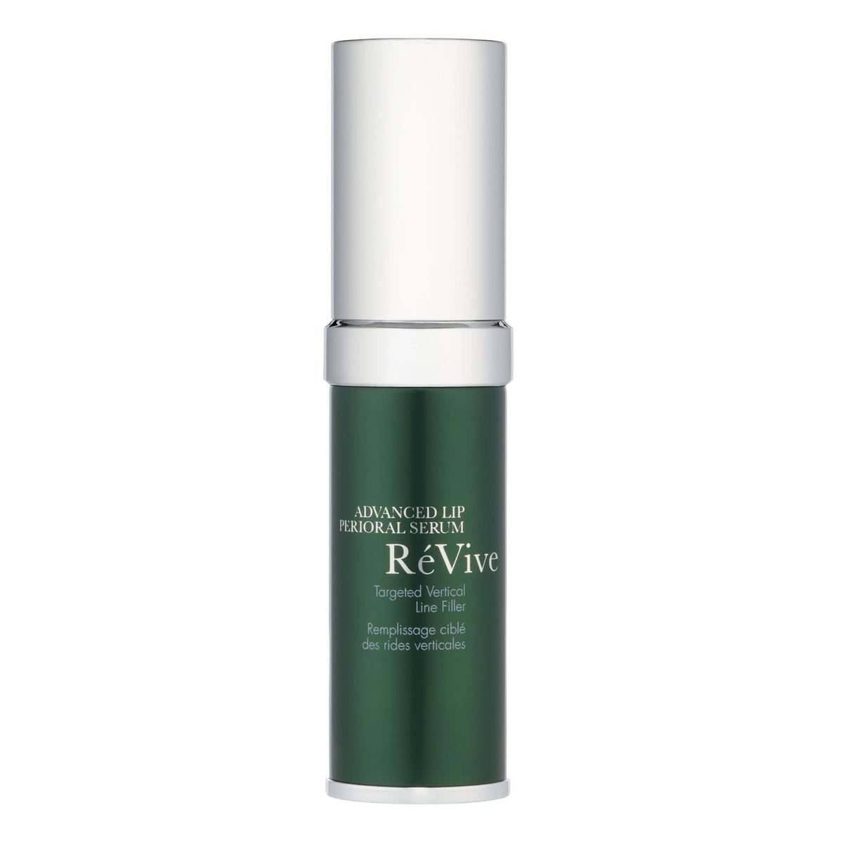 RéVive Advanced Perioral Lip Serum bottle shows premium packaging and hydration potential.