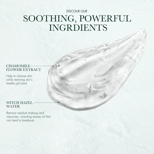 RéVive Balancing Toner packaging showcased, highlighting chamomile-infused soothing formula.