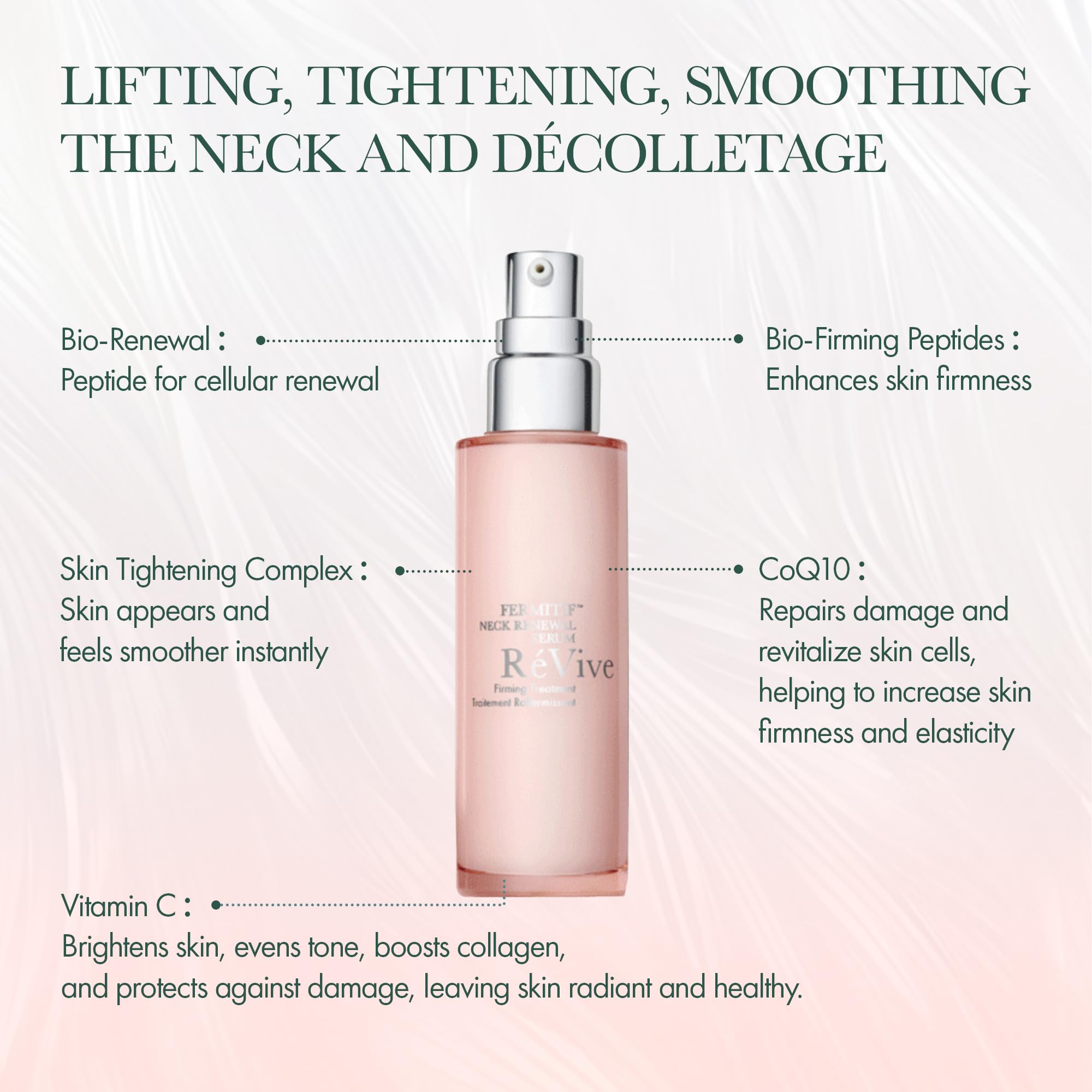 Dual-ended applicator brush designed for precise neck and chest area application.