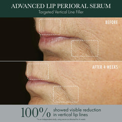 RéVive Lip Serum texture swatch emphasizes hydration and a plump feel.