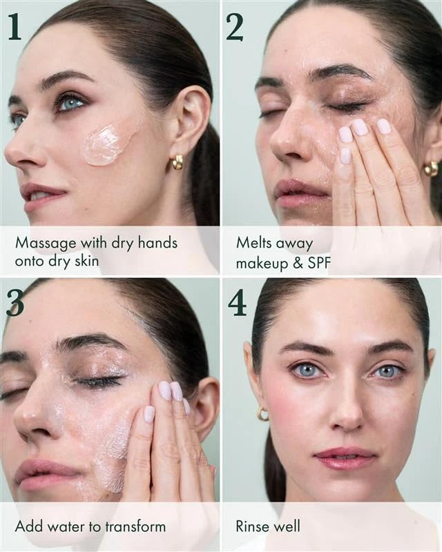 RéVive Melting Face Cleanser eye makeup removal in action.