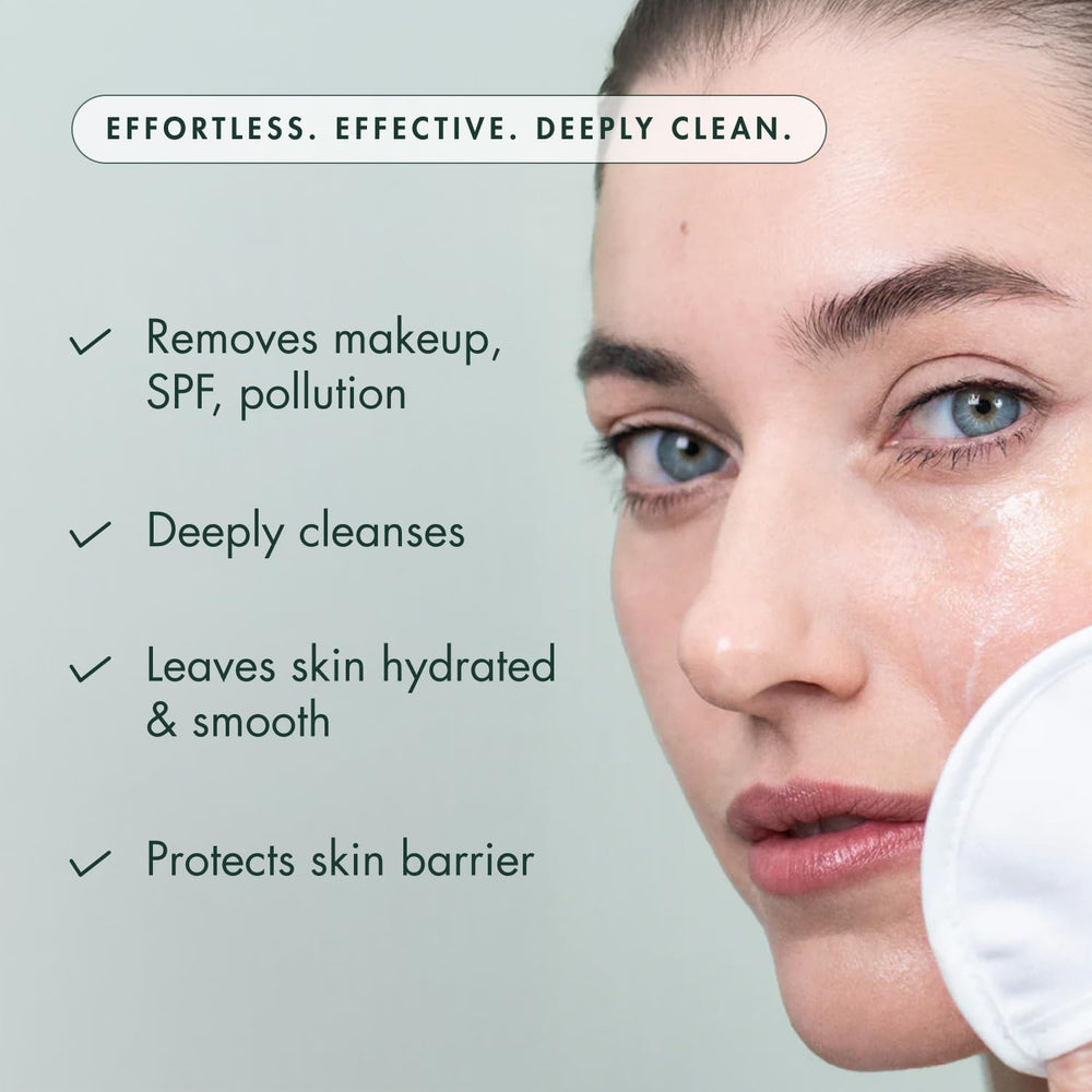 RéVive Melting Face Cleanser milk emulsion ready to rinse and hydrate skin.