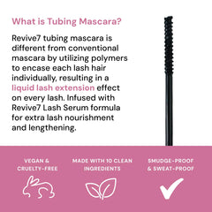 Revive7 Lash Serum Tint Mascara packaging front shows premium branding and product details.