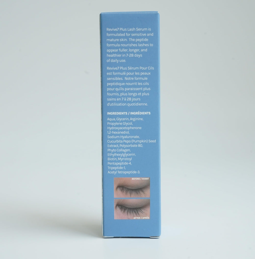 Revive7 Plus full-lash-look close-up suggesting thicker, natural lashes.