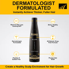 Revivogen MD Bio-Cleansing Shampoo scalp-closeup highlights soothing care for the scalp