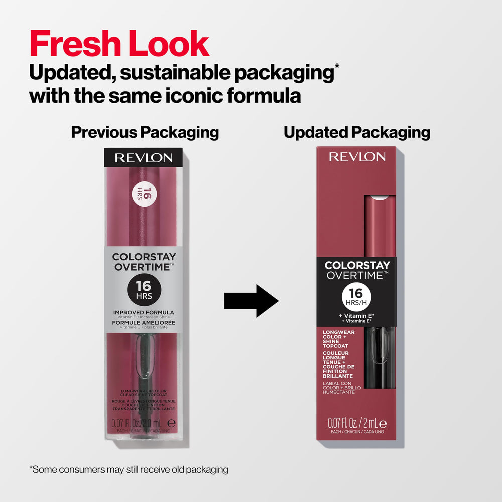 Revlon Clear Gloss detail brightens with glossy finish and hydration.