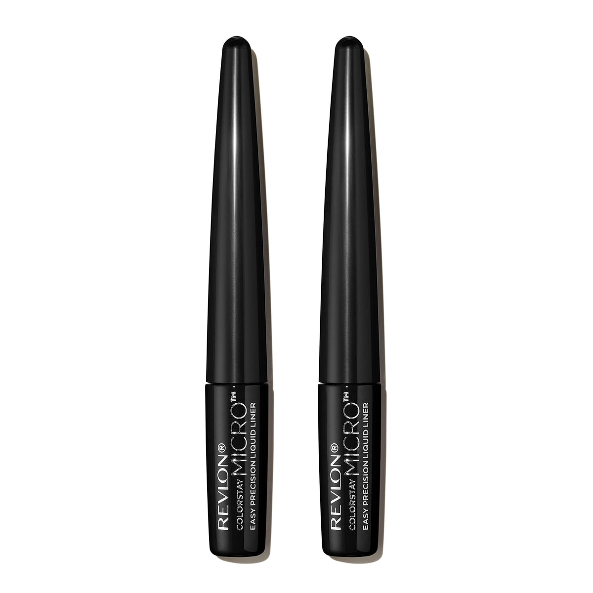 REVLON ColorStay Micro Tip Liner Blackout close-up highlights ultra-precise 0.1mm tip for sharp lines.